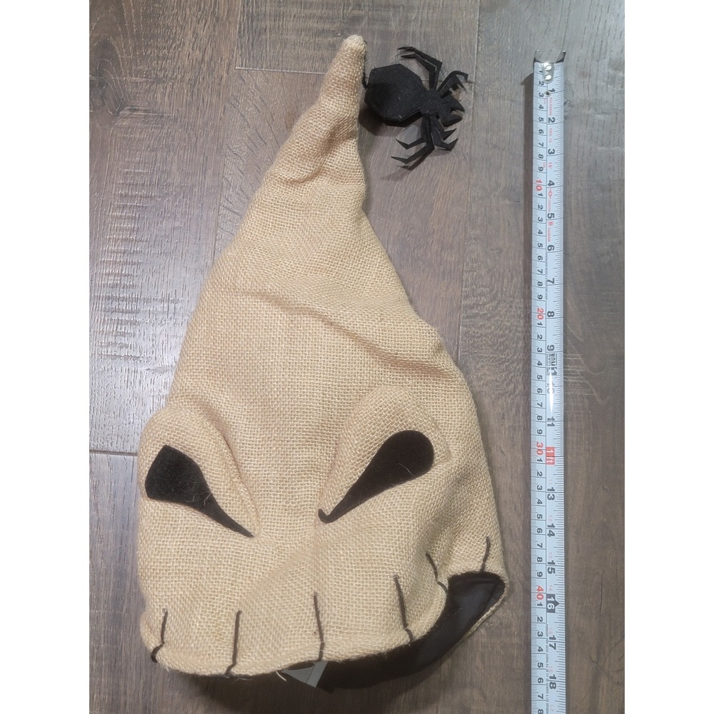 Disney Nightmare Before Christmas Oogie Boogie Burlap Costume Hat with Spider